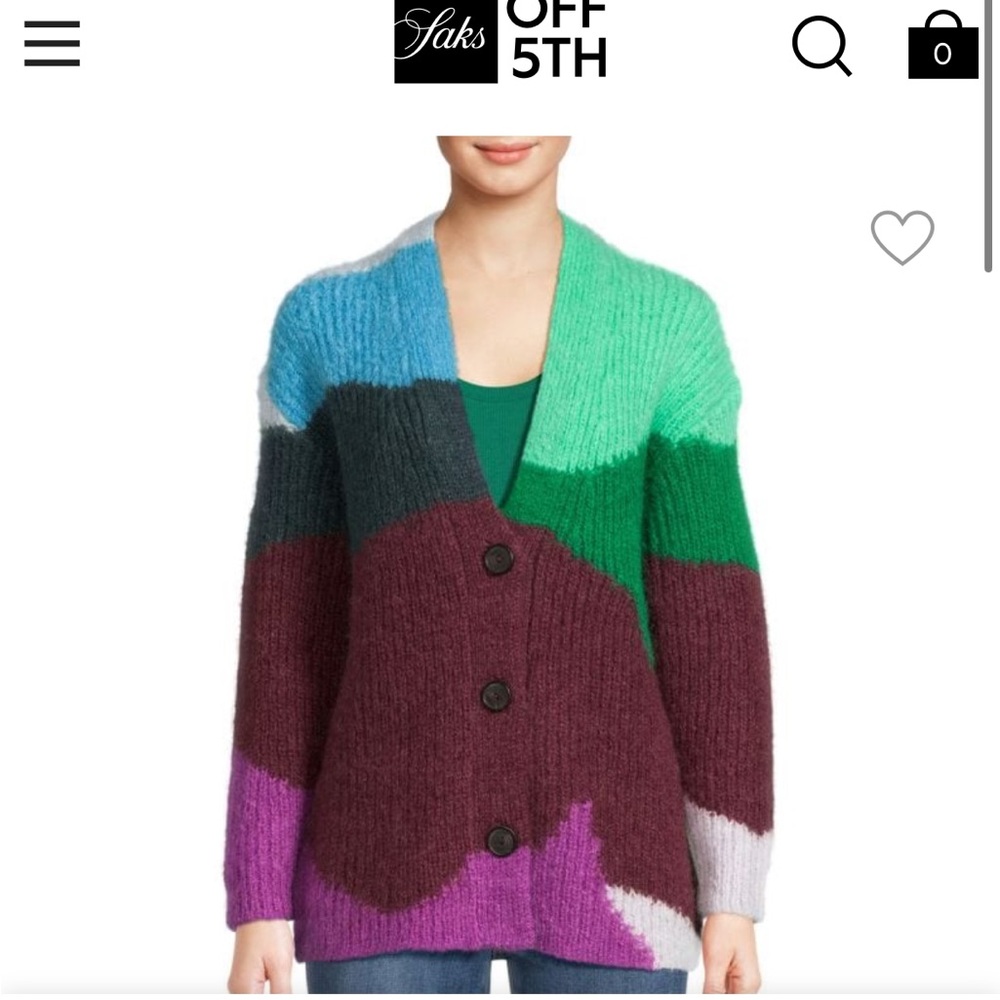 VINCE mohair sweater multi colored